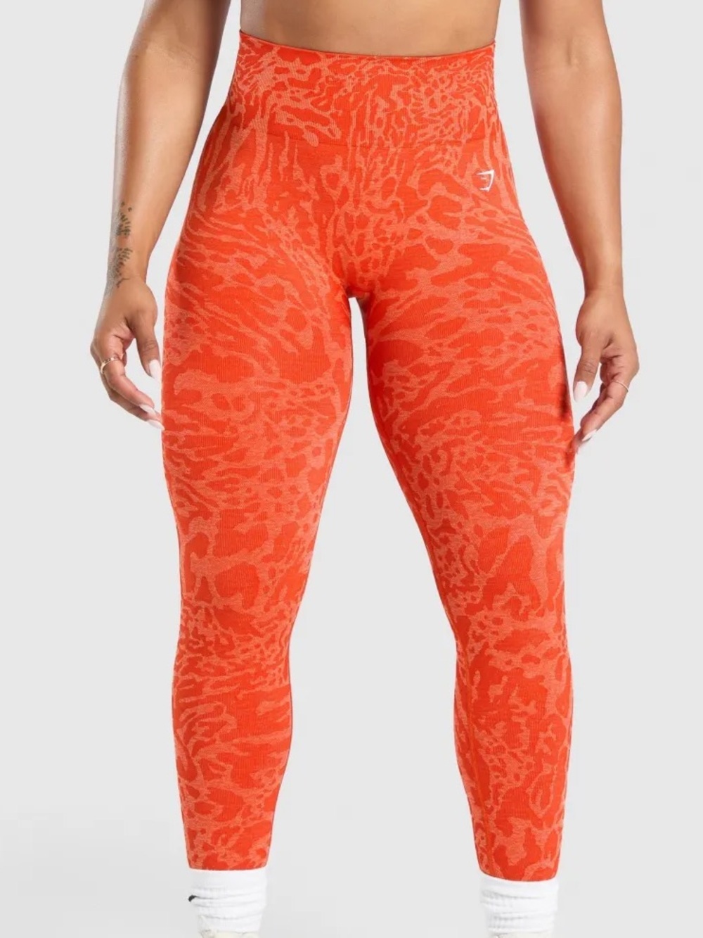 Gymshark flare orange adapt safari x Whitney leggings